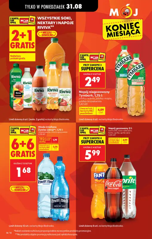 Biedronka - gazetka promocyjna Od poniedziałku od poniedziałku 31.08 do soboty 05.09 - strona 14