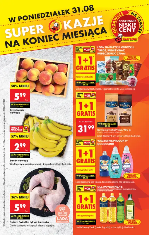 Biedronka - gazetka promocyjna Od poniedziałku, Z ladą tradycyjną  