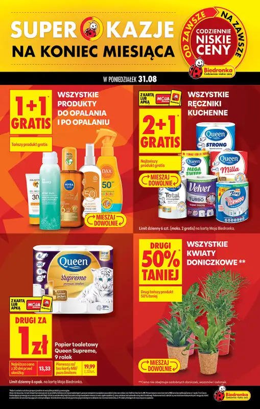 Biedronka - gazetka promocyjna Super okazje na koniec miesiąca od poniedziałku 31.08 do poniedziałku 31.08 - strona 5