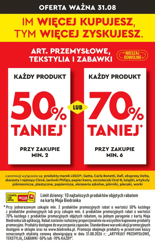 Biedronka - gazetka promocyjna Od poniedziałku od poniedziałku 31.08 do soboty 05.09 - strona 43