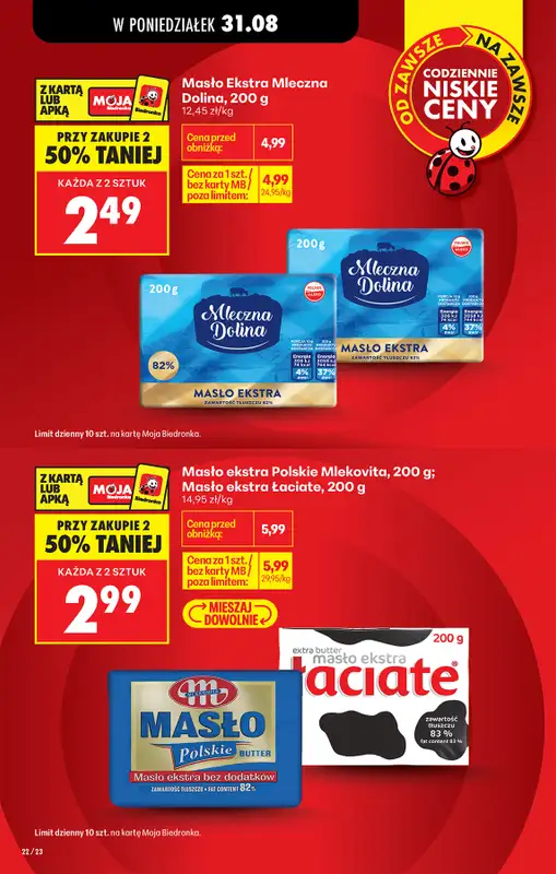 Biedronka - gazetka promocyjna Od poniedziałku od poniedziałku 31.08 do soboty 05.09 - strona 24
