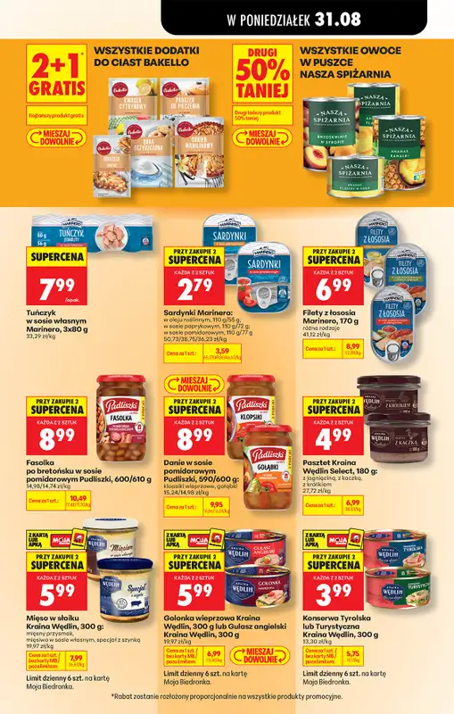Biedronka - gazetka promocyjna Od poniedziałku, Z ladą tradycyjną od poniedziałku 31.08 do soboty 05.09 - strona 77