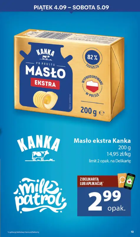 Delikatesy Centrum - gazetka promocyjna Gazetka  do środy 09.09 - strona 13