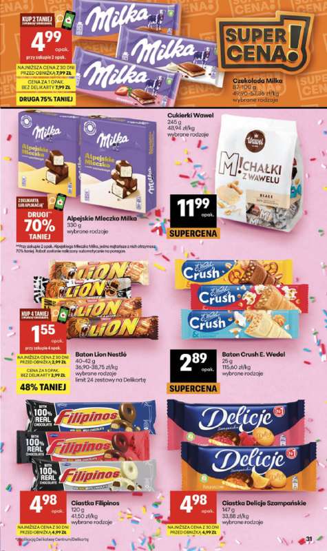 Delikatesy Centrum - gazetka promocyjna Gazetka  do środy 09.09 - strona 31