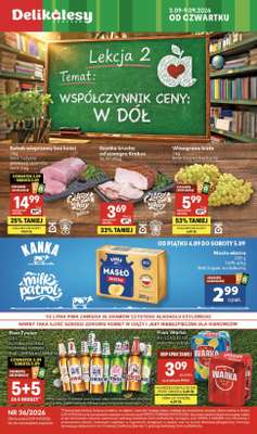 Delikatesy Centrum - gazetka promocyjna Gazetka  do środy 09.09