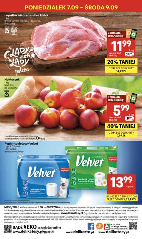 Delikatesy Centrum - gazetka promocyjna Gazetka  do środy 09.09 - strona 40