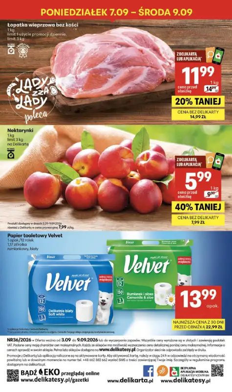 Delikatesy Centrum - gazetka promocyjna Gazetka  do środy 09.09 - strona 40