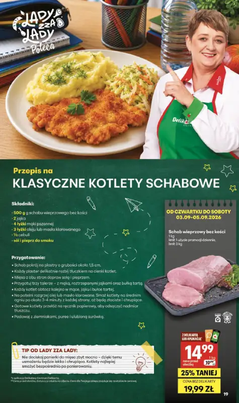 Delikatesy Centrum - gazetka promocyjna Gazetka  do środy 09.09 - strona 19