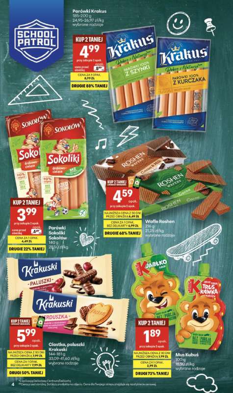 Delikatesy Centrum - gazetka promocyjna Gazetka  do środy 09.09 - strona 4