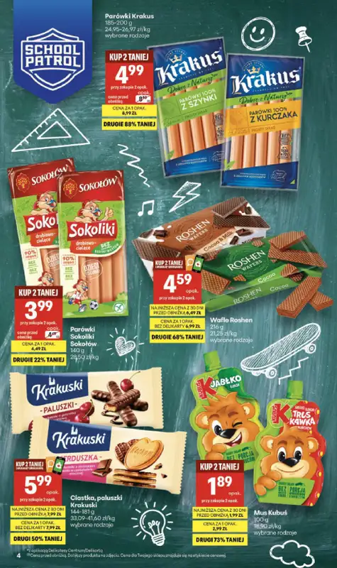 Delikatesy Centrum - gazetka promocyjna Gazetka  do środy 09.09 - strona 4