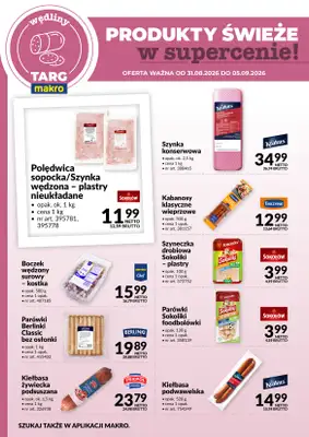 Makro - gazetka promocyjna Targ MAKRO - oferta świeża w super cenach! od poniedziałku 31.08 do soboty 05.09 - strona 3