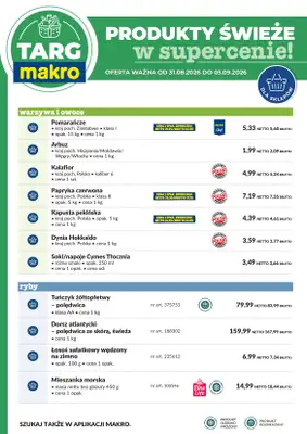Makro - gazetka promocyjna Targ MAKRO - oferta świeża w super cenach! od poniedziałku 31.08 do soboty 05.09 - strona 6