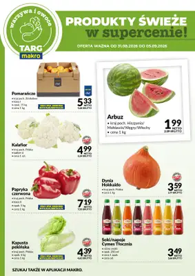 Makro - gazetka promocyjna Targ MAKRO - oferta świeża w super cenach! od poniedziałku 31.08 do soboty 05.09 - strona 5
