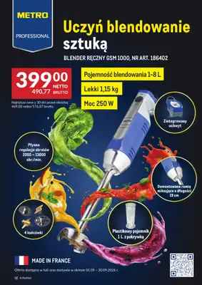 Makro - gazetka promocyjna Ulotka blender MP od wtorku 01.09 do środy 30.09