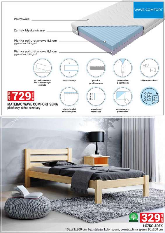Merkury Market - gazetka promocyjna Gazetka Meble, wypoczynki, materace od wtorku 01.09 do środy 30.09 - strona 44
