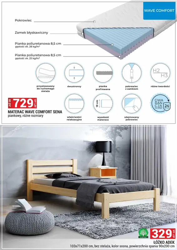 Merkury Market - gazetka promocyjna Gazetka Meble, wypoczynki, materace od wtorku 01.09 do środy 30.09 - strona 44