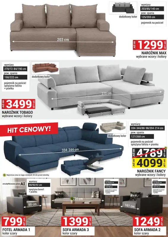 Merkury Market - gazetka promocyjna Gazetka Meble, wypoczynki, materace od wtorku 01.09 do środy 30.09 - strona 21