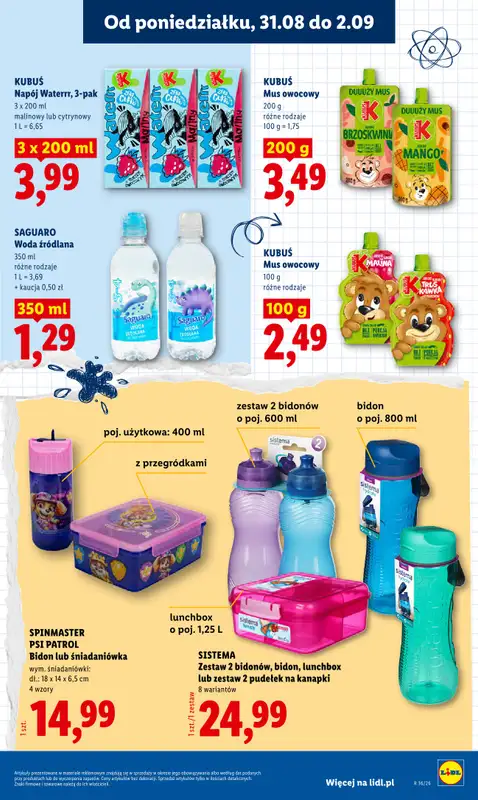 Lidl - gazetka promocyjna Oferta od poniedziałku od poniedziałku 31.08 do środy 02.09 - strona 43