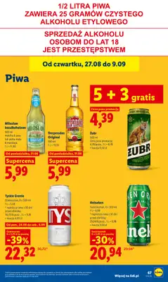 Lidl - gazetka promocyjna Oferta od poniedziałku od poniedziałku 31.08 do środy 02.09 - strona 67