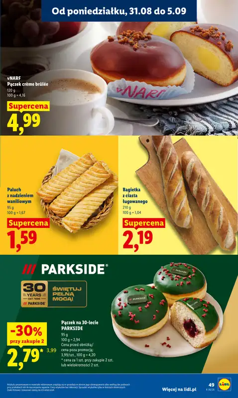 Lidl - gazetka promocyjna Oferta od poniedziałku od poniedziałku 31.08 do środy 02.09 - strona 49