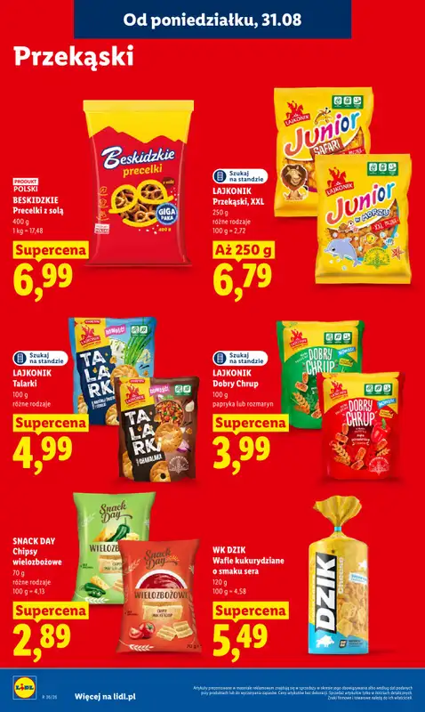 Lidl - gazetka promocyjna Oferta od poniedziałku od poniedziałku 31.08 do środy 02.09 - strona 72