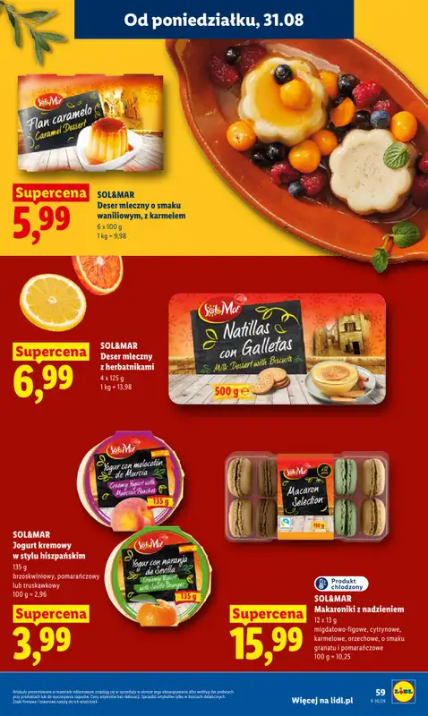 Lidl - gazetka promocyjna Oferta od poniedziałku od poniedziałku 31.08 do środy 02.09 - strona 59
