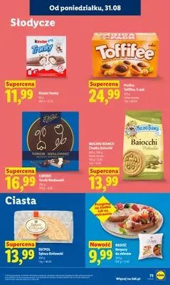 Lidl - gazetka promocyjna Oferta od poniedziałku od poniedziałku 31.08 do środy 02.09 - strona 75