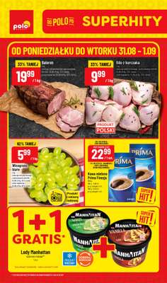 POLOmarket - gazetka promocyjna Super hity od poniedziałku 31.08 do wtorku 01.09