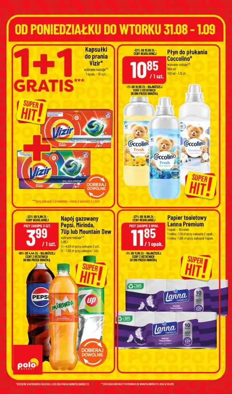 POLOmarket - gazetka promocyjna Super hity od poniedziałku 31.08 do wtorku 01.09 - strona 6