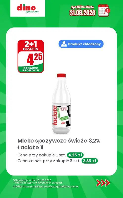 Dino - gazetka promocyjna Specjalna oferta na 31.08.2026 - promocje spoza gazetki od poniedziałku 31.08 do poniedziałku 31.08 - strona 2