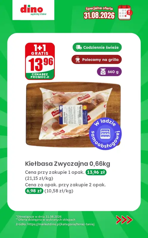 Dino - gazetka promocyjna Specjalna oferta na 31.08.2026 - promocje spoza gazetki od poniedziałku 31.08 do poniedziałku 31.08 - strona 5