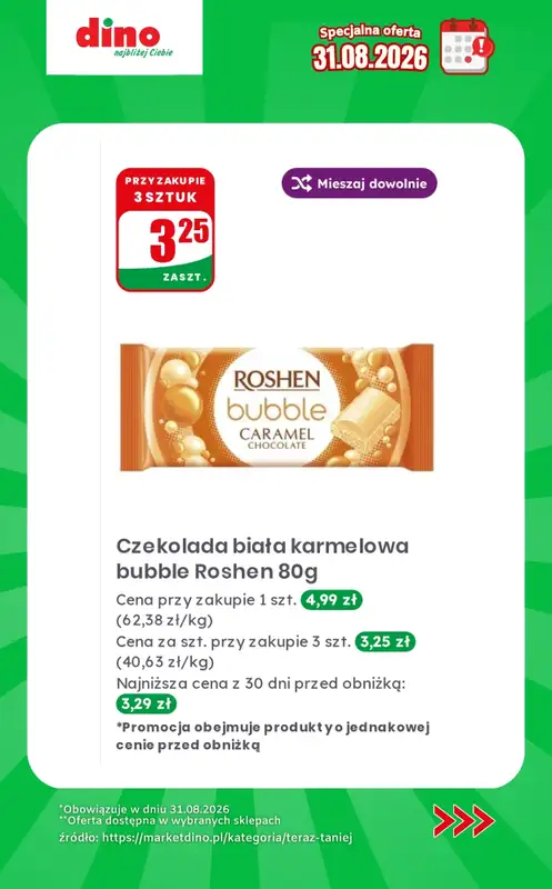 Dino - gazetka promocyjna Specjalna oferta na 31.08.2026 - promocje spoza gazetki od poniedziałku 31.08 do poniedziałku 31.08 - strona 9
