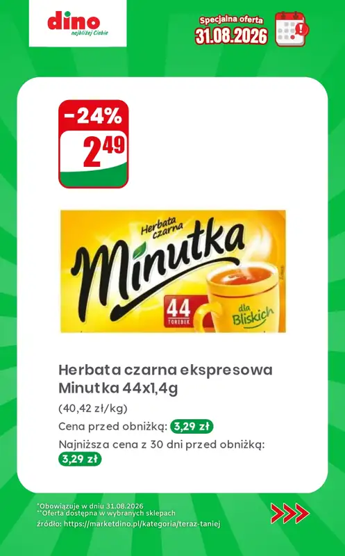 Dino - gazetka promocyjna Specjalna oferta na 31.08.2026 - promocje spoza gazetki od poniedziałku 31.08 do poniedziałku 31.08 - strona 11