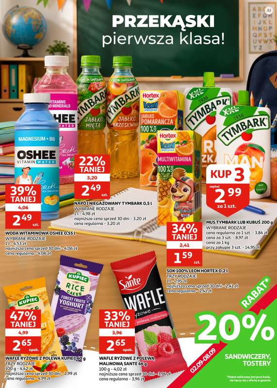 Auchan - gazetka promocyjna Gazetka Zielona Góra | Zacznij od śniadania od środy 26.08 do wtorku 08.09 - strona 21