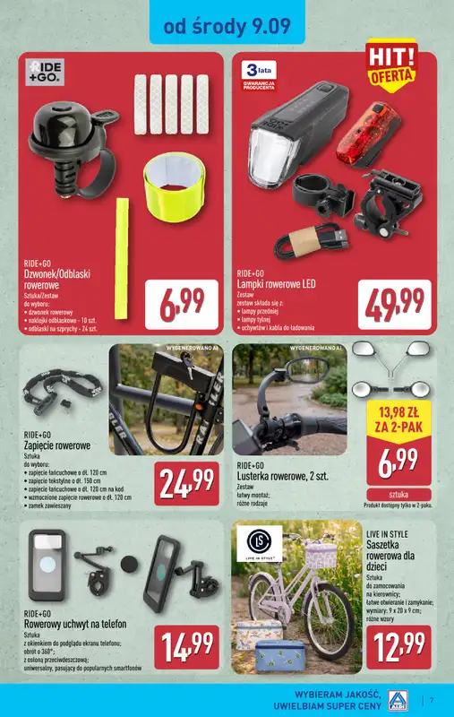 Aldi - gazetka promocyjna Aldi ma to coś! od środy 09.09 do soboty 12.09 - strona 7