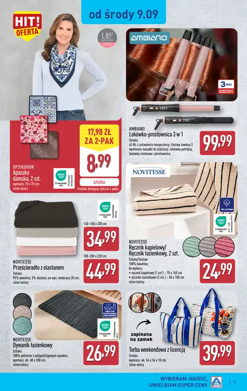 Aldi - gazetka promocyjna Aldi ma to coś! od środy 09.09 do soboty 12.09 - strona 5