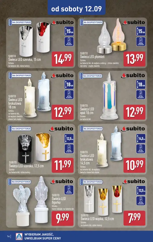 Aldi - gazetka promocyjna Aldi ma to coś! od środy 09.09 do soboty 12.09 - strona 14