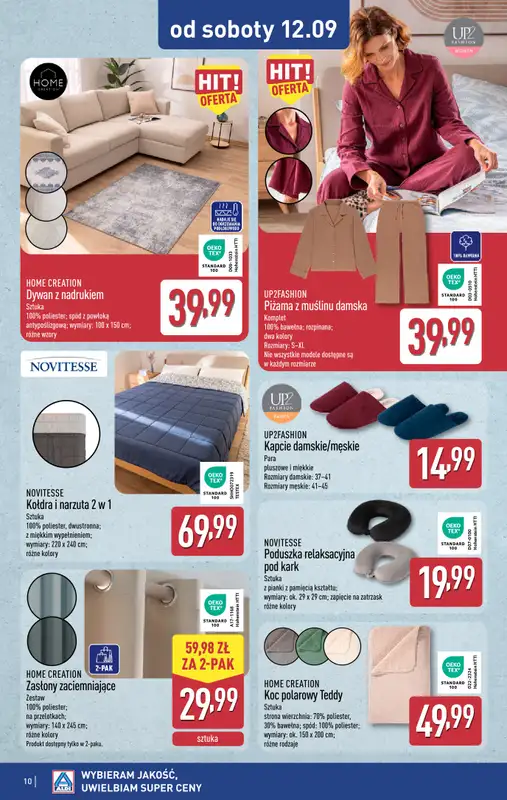 Aldi - gazetka promocyjna Aldi ma to coś! od środy 09.09 do soboty 12.09 - strona 10