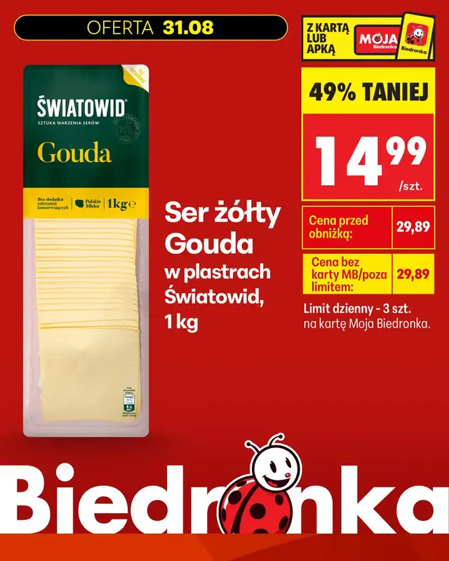 Biedronka - gazetka promocyjna Biedronkowe oszczędności od poniedziałku 31.08 do poniedziałku 31.08 - strona 6
