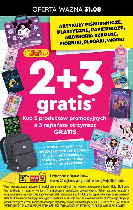 Biedronka - gazetka promocyjna Od poniedziałku od poniedziałku 31.08 do soboty 05.09 - strona 42