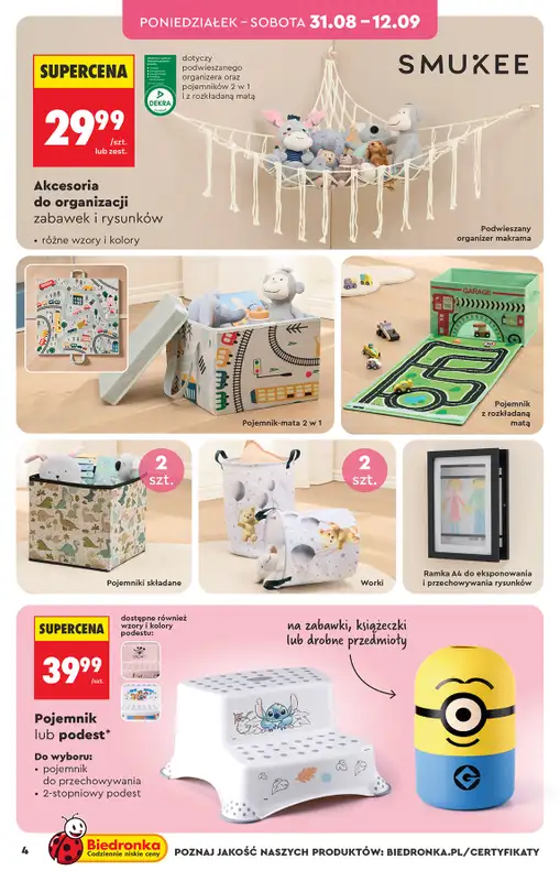 Biedronka - gazetka promocyjna Hity i inspiracje, od 31.08 od poniedziałku 31.08 do środy 16.09 - strona 8