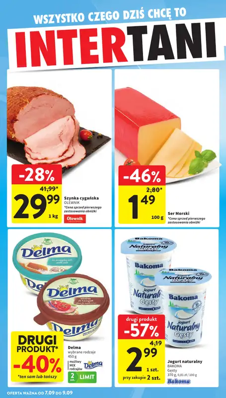 Intermarche - gazetka promocyjna Gazetka od czwartku 03.09 do środy 09.09 - strona 42