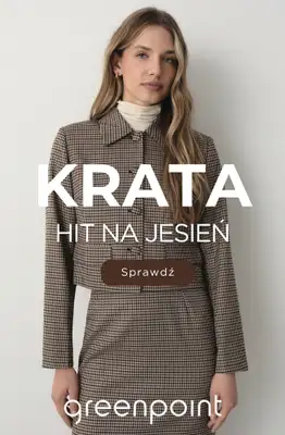 Greenpoint - gazetka promocyjna Ubrania w kratę – hit na jesień od poniedziałku 31.08 