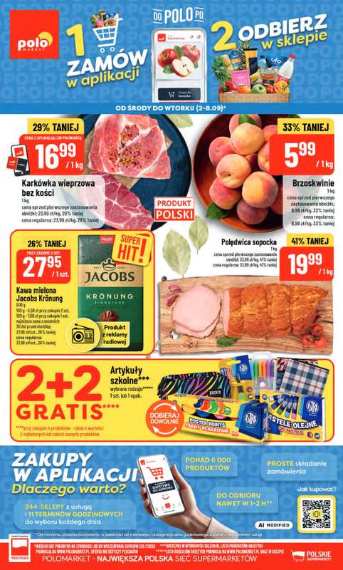 POLOmarket - gazetka promocyjna Gazetka od środy 02.09 do wtorku 08.09