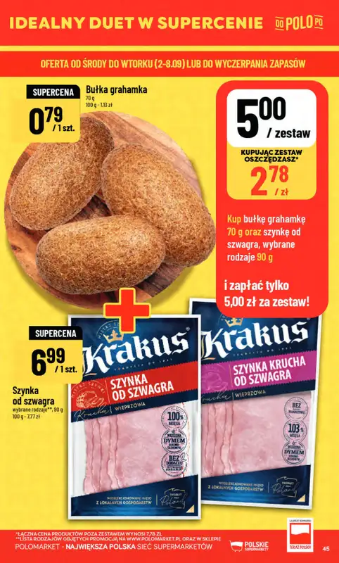 POLOmarket - gazetka promocyjna Gazetka od środy 02.09 do wtorku 08.09 - strona 45