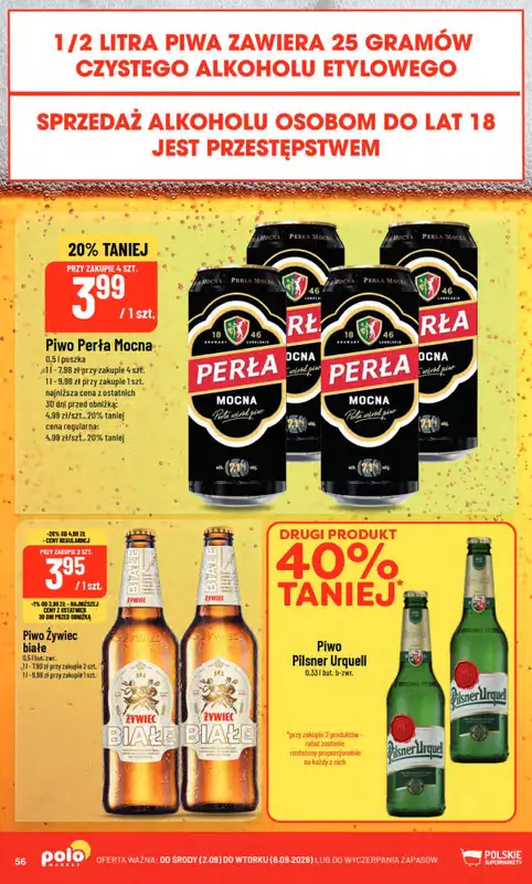 POLOmarket - gazetka promocyjna Gazetka od środy 02.09 do wtorku 08.09 - strona 56