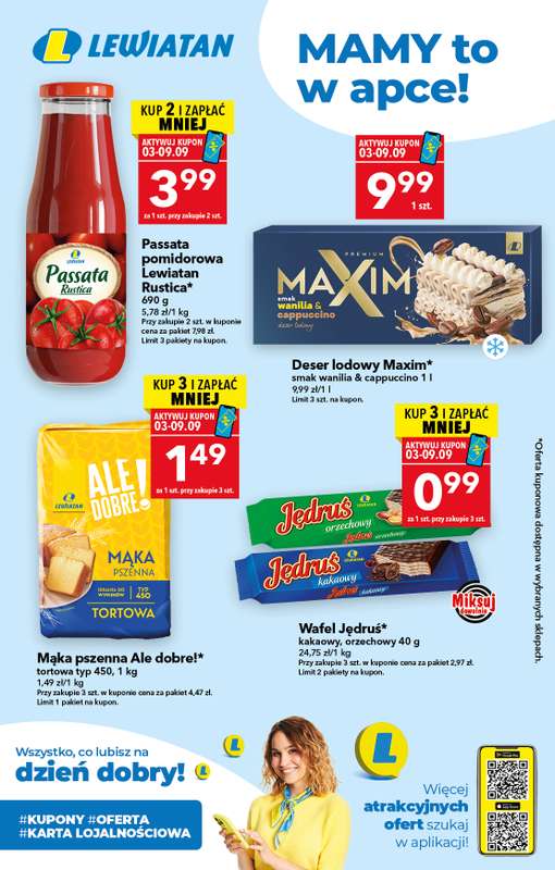 LEWIATAN - gazetka promocyjna Mamy TO w appce od czwartku 03.09 do środy 09.09