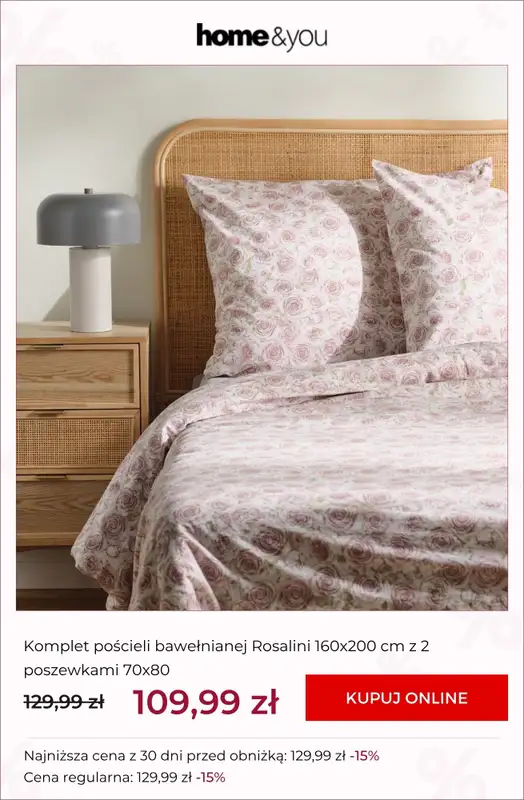 home&you - gazetka promocyjna SALE do -70% od poniedziałku 31.08 do wtorku 08.09 - strona 9