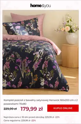home&you - gazetka promocyjna SALE do -70% od poniedziałku 31.08 do wtorku 08.09 - strona 12
