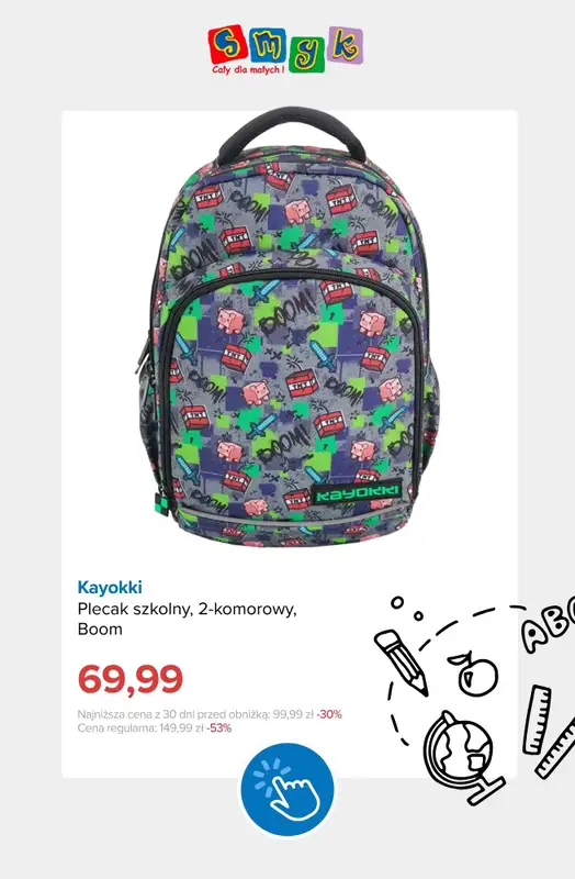 Smyk - gazetka promocyjna Wyprzedaż: artykuły szkolne do -60% od poniedziałku 31.08 do niedzieli 06.09 - strona 2